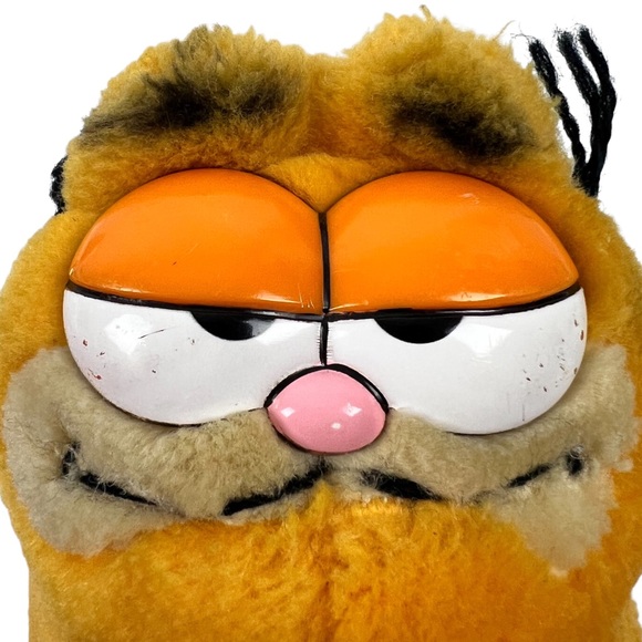 Garfield Plush Sitting Cat TAKE ME HOME FEED ME by Dakin 1978 1981 Vintage 5.5” - Picture 12 of 12